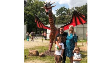 Realistic animatronic dragon