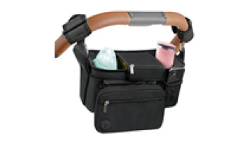 Large Capacity Black Kodra Baby Carriage Buggy Organizer Pram Caddy1