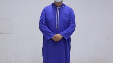 Muslim Zipper Size Pocket Men Islamic Clothing Solid Color Arab Design Daffah Dress Saudi Fashion1
