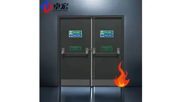 UL Certified Galvanized Hollow Steel Fire Rated Exit Door1