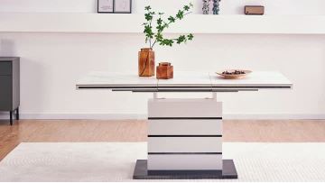 TL-23E02 MDF extension dining table seat 6