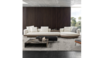 Modern italian design leather and fabric luxury couches corner shape sectional couch living room sofa set1