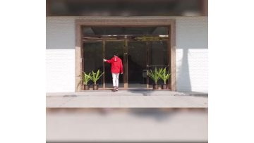 glass automatic sliding door
