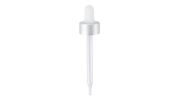 20 400mm  matte silver aluminum dropper