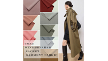 High-Grade Polyester Velvet Satin Windbreaker Fabric - Wrinkle Resistant Jacket Material1