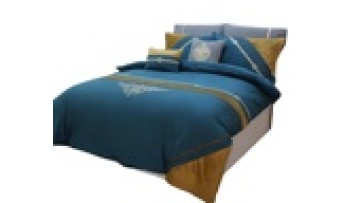 Embroidery quilt cover and pillowcases 100% cotton 4pcs bedsheet bedding set1