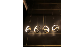 Amber pendant light