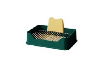 Stainless Steel Anti-Stepping Feces Dog Potty Tray1