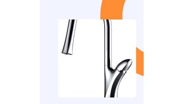 Contemporary High Quality  Brass Matte Black Pull Out Kitchen Mixer Tap with Spray Modern Single Handle Kitchen Mixer Faucet1