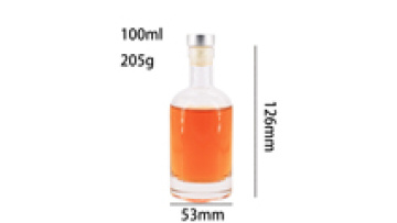 Frosted Clear Whisky Vodka Spirit Glass Wine Mini Liquor Bottles 500ml Alcohol Storage 100ml Bottles1