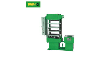 Rubber tile making machine