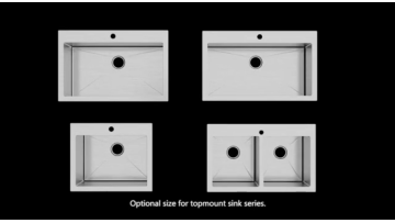 Topmount sink