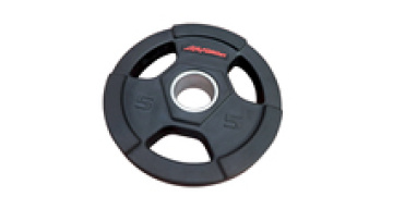 Black Rubber Coated Gym weight plate