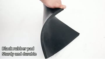 Sturdy and durable black rubber pad