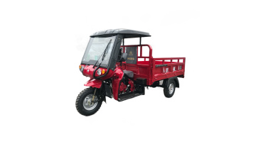 A compact motor tricycle with a driver's cab