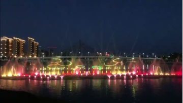Park music fountain