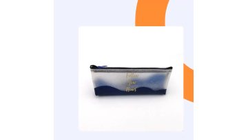 Custom fashion waterproof glittering PVC pencil case