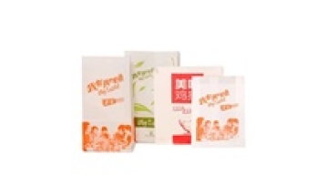 Wholesale disposable oil-proof paper bag fried chicken and chips doggy bag1