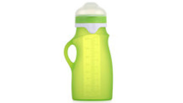 Soft squeeze bpa free pouch reusable baby silicone1
