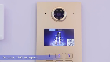 Low Price Door Bell Intercom For apartment 4 Wire Video Intercom System Waterproof Video Doorphone1