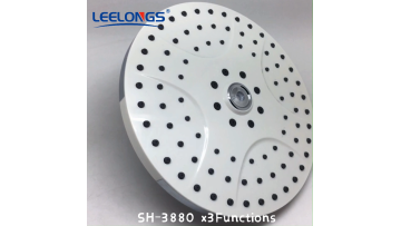 Adjustable 22cm Top Rain Function Switch Swivel Multi Overhead Shower Head with 3 functions1