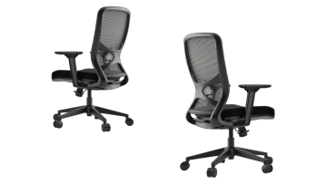 Mid Back Adjustable Height Office Chair 