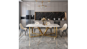 China Popular And Practical Large Rectangular Marble Dining Table China Design Marble Top Dining Table1