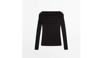 Women's off shoulder long sleeved T-shirt