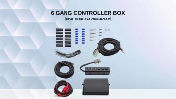 MLC-6 70955 Universal 6 Gang Multi Light Dimmer Light Controller rocker Switch Hub for JEEP 4x4 off-road1
