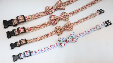 pet Christmas bowknot necklace.MP4