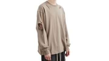 Vintage Sweatshirts Mens French Terry Distressed Crewneck Sweatshirt for Men1
