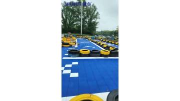 PP interlocking tiles using in Karting