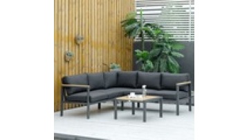 High density sponge Waterproof  Metal  Aluminum alloy Hot sale Free sample Hotel Patio Garden Outdoor sofa1