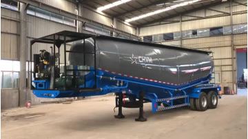 2 Axles Cement Dry Bulk Tank Powder Material Transporter Semi Trailer