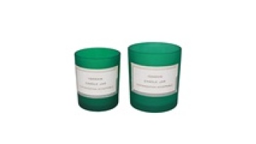 Empty Green Matte Black Glass Candle Jars For Candle Making Wholesale1