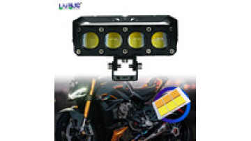 LiuHJG Wholesale High Quality Led  4lens Mini Driving Light Dual Color High Low Beam Motorcycle Fog Lights Spotlight1
