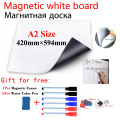 A2 Size Magnetic School White Board Fridge Magnets Wall Stickers Whiteboard for Kids Home Office Dry-erase Board White Boards