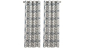 Latest Luxury Design 3D Printed Blackout Ready Made Window Curtain Living Room Woven Curtain1