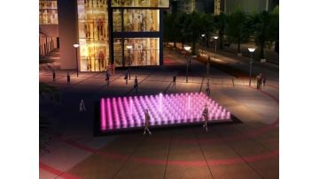 Square dry spray animation show