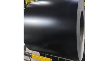 Solid black coated metal sheet