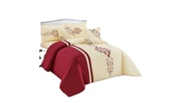 Hot Selling Latest Designable Hotel custom bed cover Luxury Embroidery Soft cotton duvet cover 100% Cottoncomfoter set1