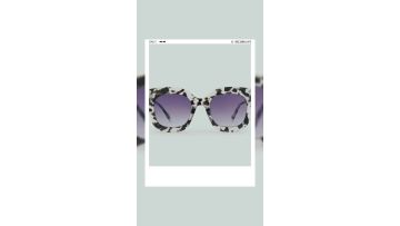 Steffy Square-framed Acetate Women's Sunglasses