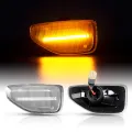 2Pcs Led Dynamic Amber Side Marker Turn Signal Indicator Repeater Light For Dacia Logan II 2012 Sandero II 2012 Duster 2018