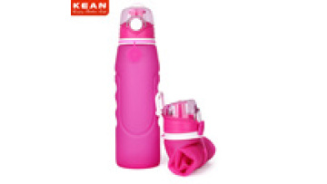 KEAN Latest Design 1L Silicone Collapsible Water Bottle1