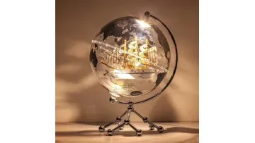 Stylish 8-Inch World Globe Lamp for Home and Office Dé Cor1