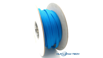 A roll of woven mesh pipe