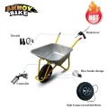 Electric Wheelbarrow Gear Motor 14.5" 24v36v48v 300w350w500w 40N.M Electric Wheelbarrow wheel Kit Fat OffRoad Trolley Wheelchair