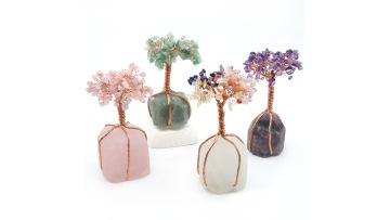 Raw Gemstone Tree Bas Desk Decor SP1695C