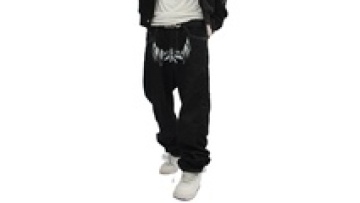 Custom Black Denim Straight Long Stack Jeans with Embroidery Pant for Men1