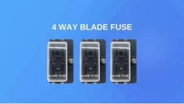 4 Way Blade Fuse Box with LED Indicator Fuse Block for Car Boat Marine Caravan 12V 24V1